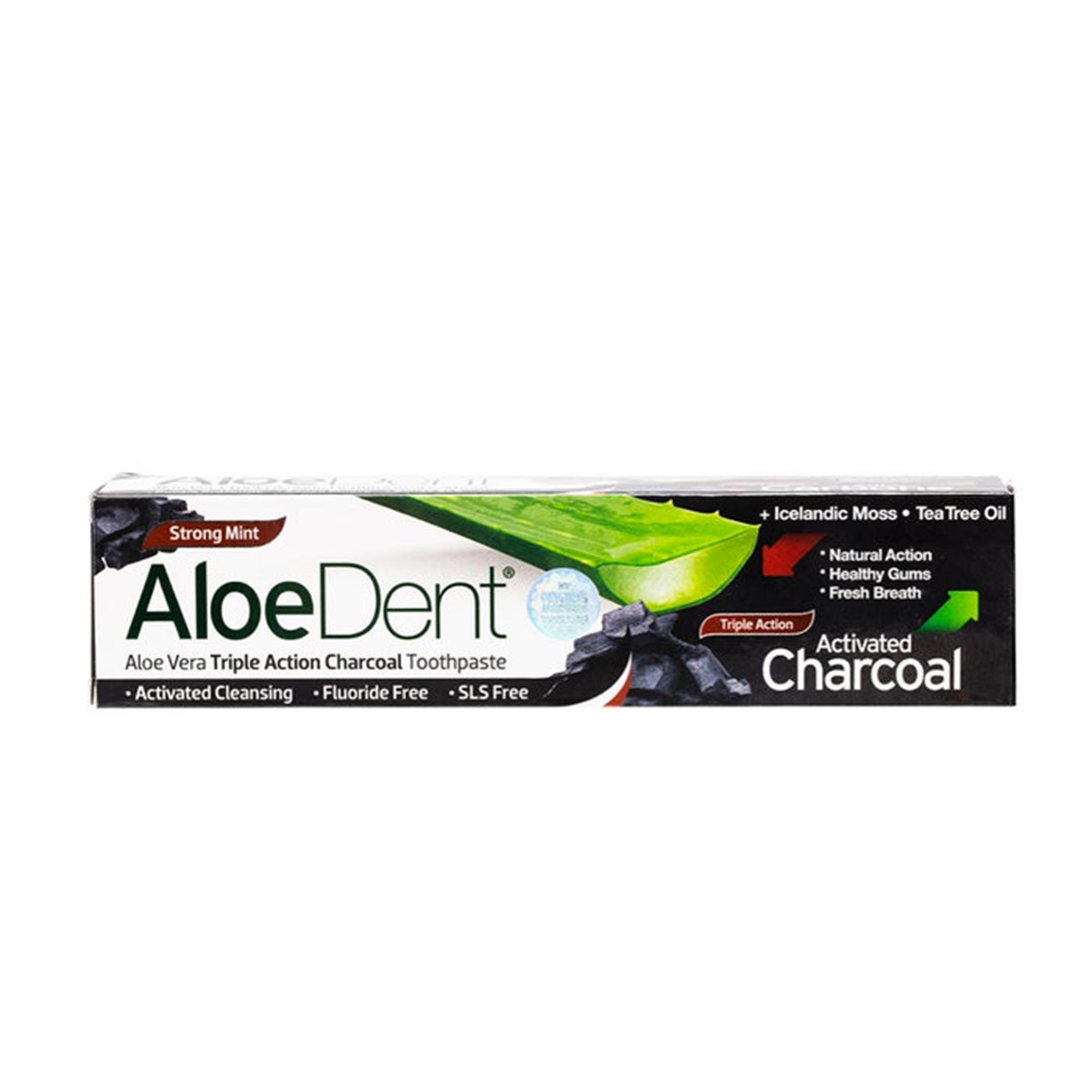 ALOEDENT - DENTIFRICE [TRIPLE ACT CHARCOAL] [100 ML]