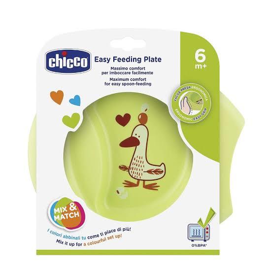 CHICCO - EASY FEEDING PLATE [GREEN] [6M+]