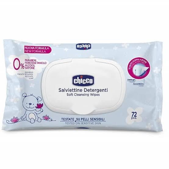 CHICCO - CLEANSING WIPES [WITH FLIP COVER] [72]