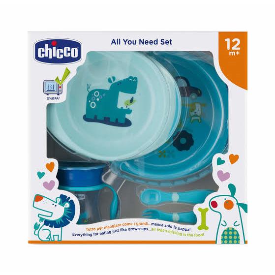CHICCO - MEALS SET [ALL YOU NEED SET BLUE] [12M+]
