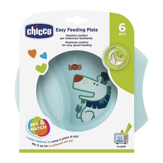CHICCO - EASY FEEDING PLATE [BLUE] [6M+]