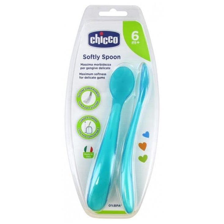 CHICCO - SOFTLY SPOON [BLUE] [2]