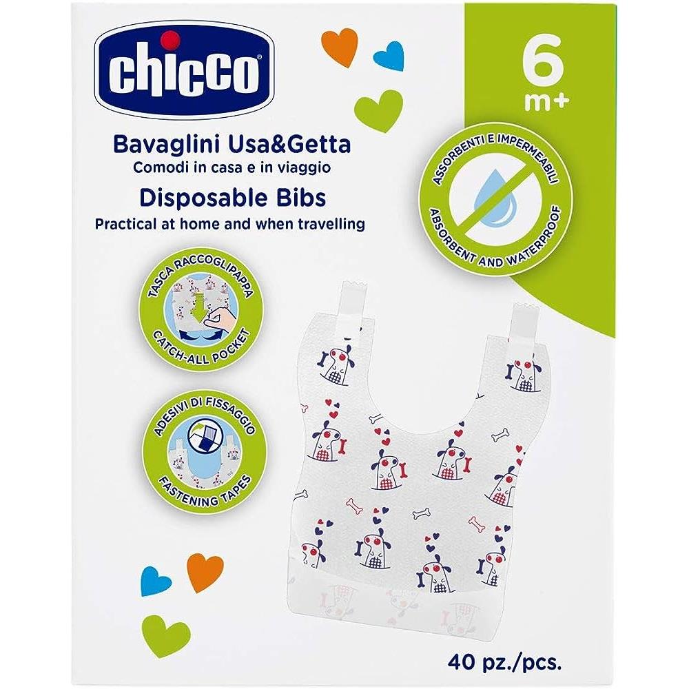 CHICCO - DISPOSABLE BIBS [6M+] [40]