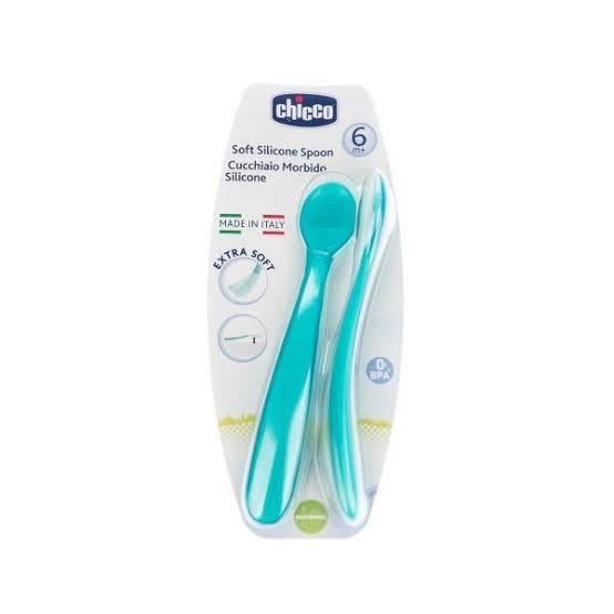 CHICCO - SOFTLY SPOON [GREEN] [6M+]