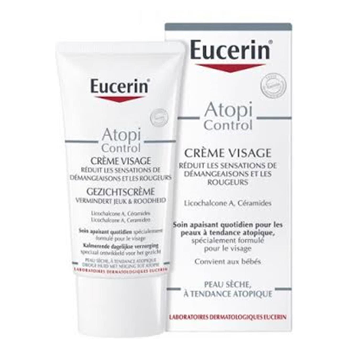 EUCERIN - CREME VISGE [ATOPI CONTROL] [50 ML]