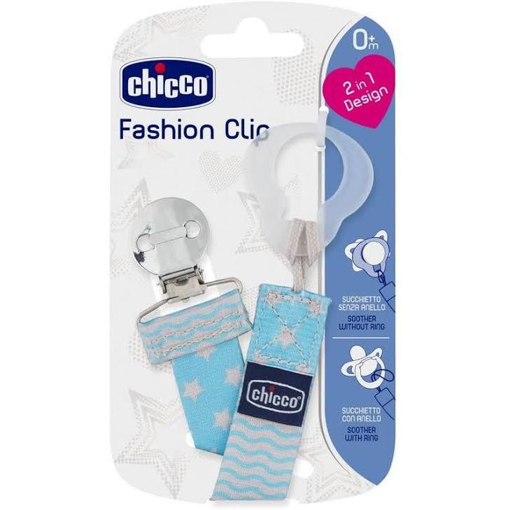 CHICCO - SUCETTE ACCESSORIES [FASHION CLIP BLUE] []