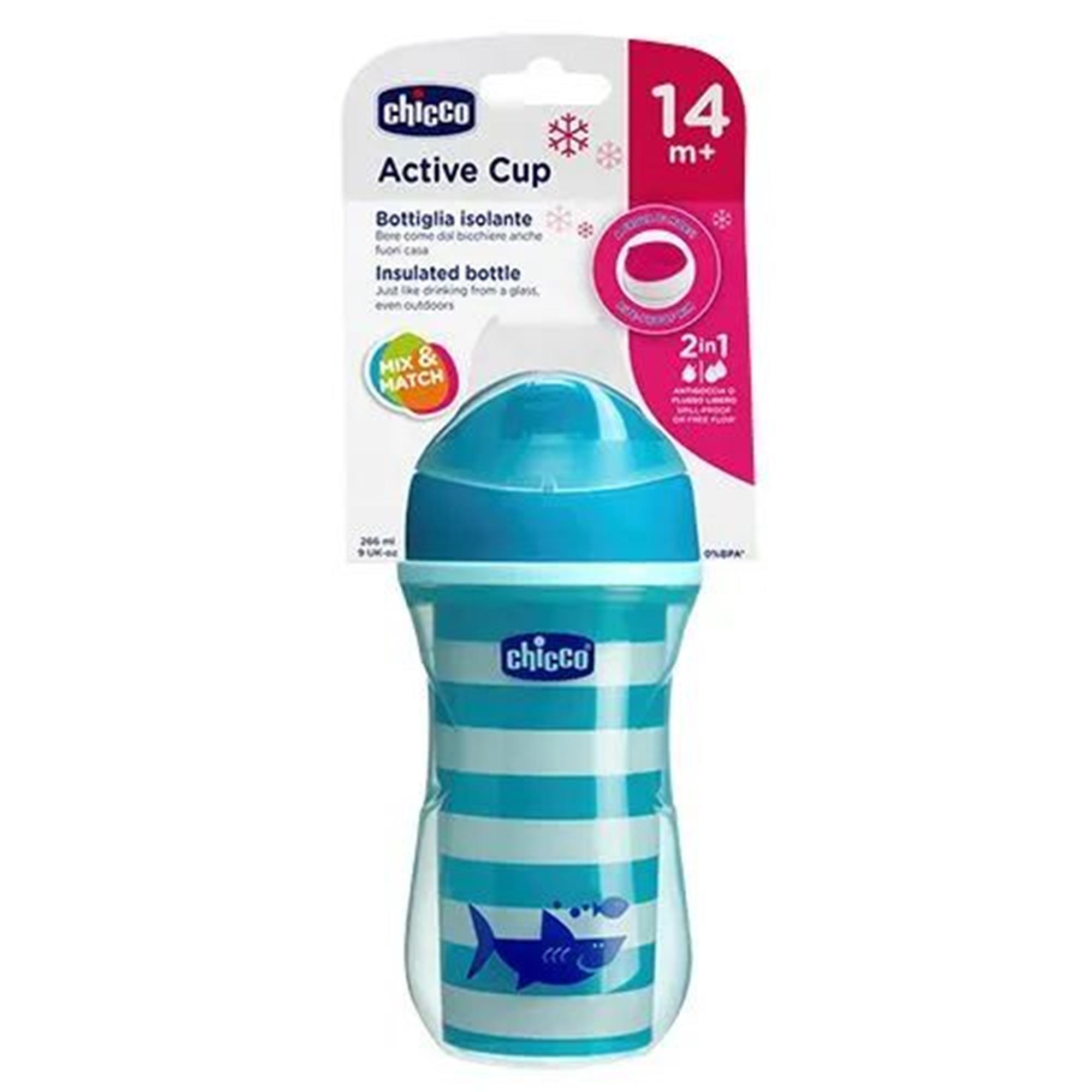 CHICCO - ACTIVE CUP [BLUE 14M+] [266 ML]