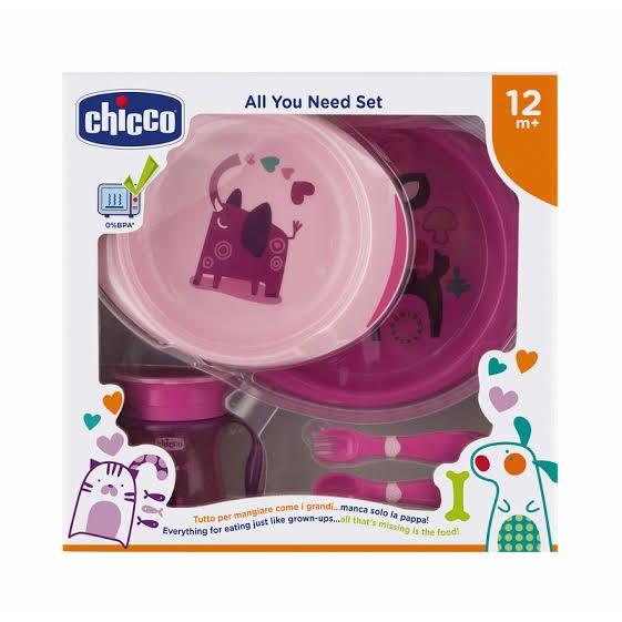 CHICCO - MEALS SET [ALL YOU NEED SET ROSE] [12M+]
