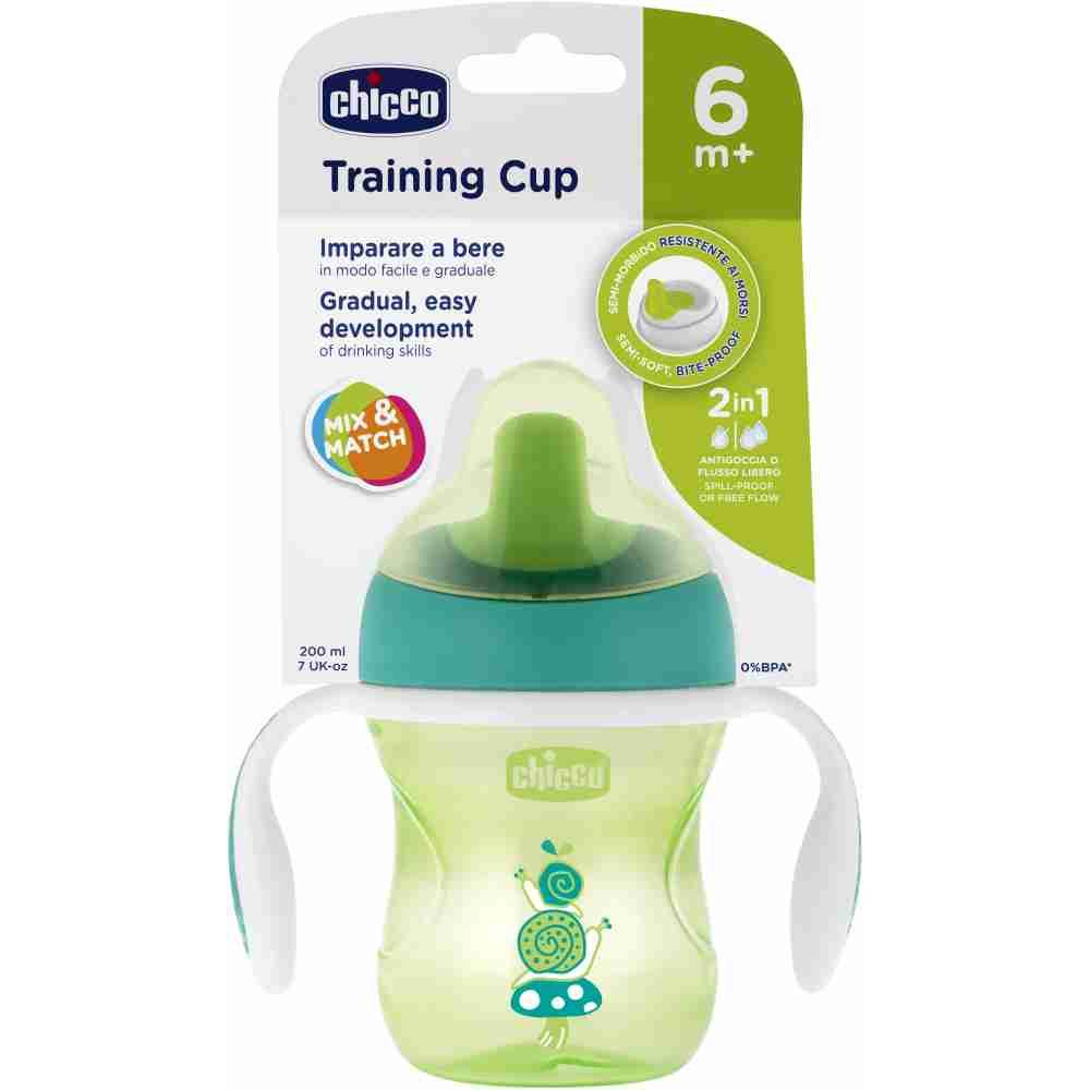 CHICCO - TRAINING CUP [GREEN 6M+] [200 ML]